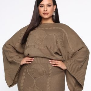 Fashion Nova Knit Happens Sweater Set